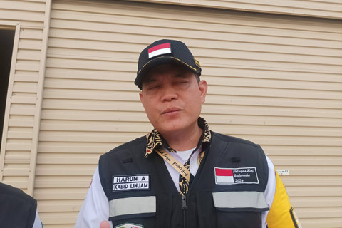 Kepala Bidang Perlindungan Jemaah (Linjam) PPIH Arab Saudi Harun Al Rasyid saat diwawancara di Makkah, Senin (24/6/2024). Foto: Salmah Muslimah/kumparan