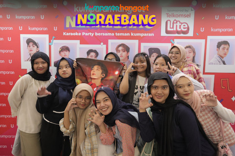 Member teman kumparan Carat ikut kumparan Hangout Noraebang. Foto: kumparan