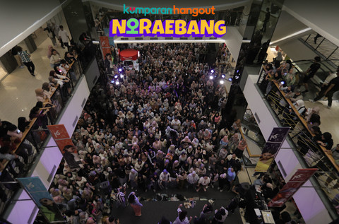 Member teman kumparan Carat ikut kumparan Hangout Noraebang. Foto: kumparan