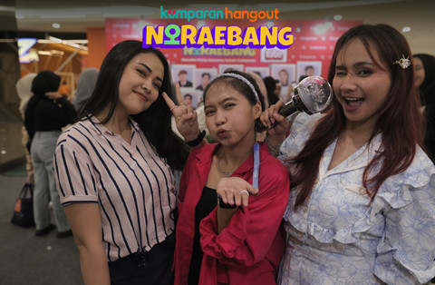 Member teman kumparan Carat ikut kumparan Hangout Noraebang. Foto: kumparan