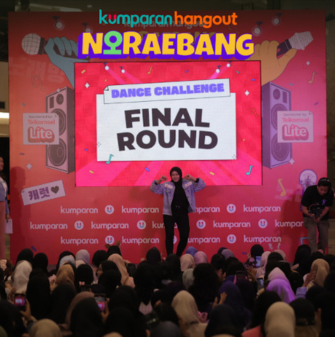 Member teman kumparan Carat ikut kumparan Hangout Noraebang. Foto: kumparan