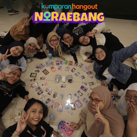 Member teman kumparan Carat ikut kumparan Hangout Noraebang. Foto: kumparan