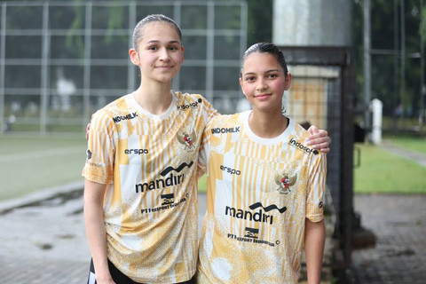 Noa Leatomu dan Estella Loupatty jalani TC di Timnas Wanita Indonesia, Selasa (25/6/2024). Foto: PSSI