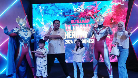 Acara Ultraman The Hero Premiere 2024. Foto: Giovanni/kumparan