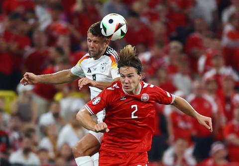Pertandingan 16 besar Piala Eropa 2024 antara Jerman vs Denmark, Minggu (30/6) dini hari WIB. Foto: REUTERS/Kai Pfaffenbach