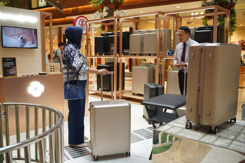 Samsonite gear pop-up event di Pondok Indah Mall (PIM), Jakarta. Foto: Samsonite