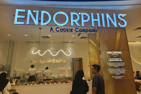 Toko cookies endorphins yang hadir di Grand Indonesia Mal. Foto: Ela Nurlaela/kumparan