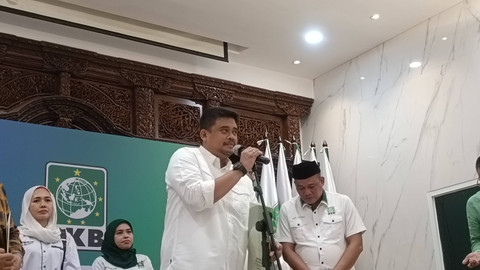 Bobby diusung oleh PKB untuk maju Pilgub Sumut 2024 di kantor DPP PKB, Kamis (4/7/2024). Foto: Thomas Bosco/kumparan