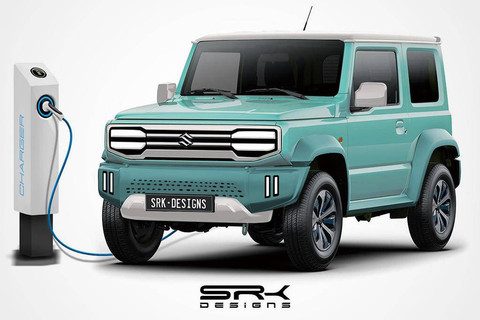 Ilustrasi mobil listrik Suzuki Jimny BEV karya perancang SRK Design. Foto: SRK Design