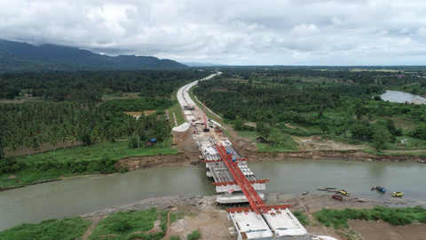 Dua Ruas Jalan Tol Trans Sumatera (JTTS), Jalan Tol Ruas Padang - Sicincin  di Provinsi Sumatra Barat dan Tol Ruas Sigli-Banda Aceh Seksi I Padang Tidji - Seulimum di Provinsi Aceh. Foto: Hutama Karya