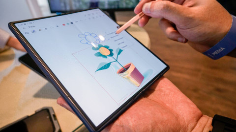 Fitur Sketch to Image di Samsung Galaxy Z Fold6. Foto: Kevin S. Kurnianto/kumparan