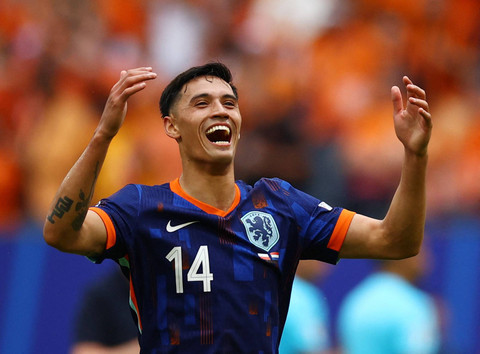 Pemain Timnas Belanda di Piala Eropa 2024, Tijjani Reijnders. Foto: REUTERS/Kacper Pempel