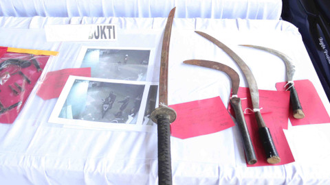 Barang bukti kasus pencurian sepeda motor yang diperlihatkan pada Kamis (11/7/2024). Foto: Dok. Istimewa