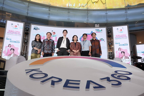 Konferensi pers Hallyu Tourism Festival: A Heart Pounding Escape to Korea di Main Atrium Lotte Mall Jakarta.   Foto: KTO