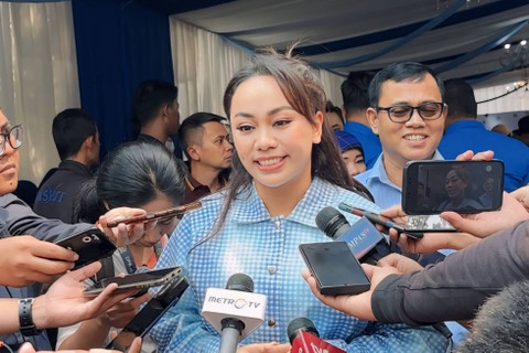 Waketum PAN, Zita Anjani di acara Garage Sale Blue Squad di Kantor DPP PAN, Jakarta, Minggu (14/7/2024). Foto: Dok. Istimewa