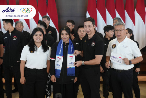 Tim bulu tangkis Indonesia siap untuk bertanding di Olimpiade Paris 2024. Foto: Dok. Aice
