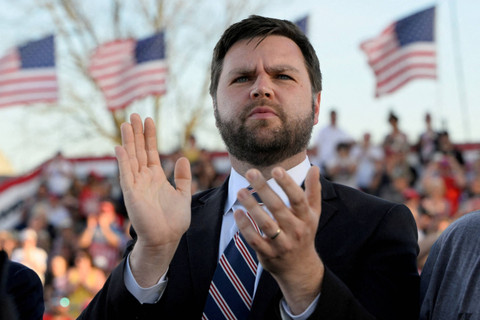 Wapres AS dari Partai Republik J.D. Vance. Foto: Gaelen Morse/ REUTERS