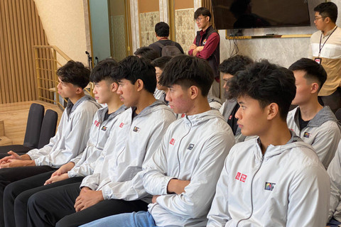 Skuad Timnas Basket Putra U-18. Foto: Azrumi Ghazali/kumparan