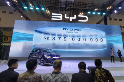Harga MPV listrik BYD M6 mulai Rp 379 juta. Foto: Aditya Pratama Niagara/kumparan