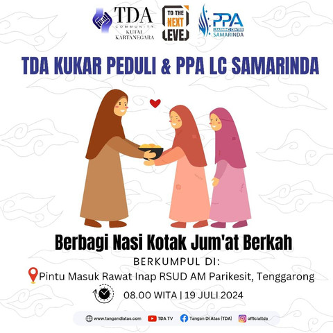 Tumbuhkan Semangat Berbagi, TDA Kutai Kartanegara dan PPA LC Gelar Jumat Berkah (1)