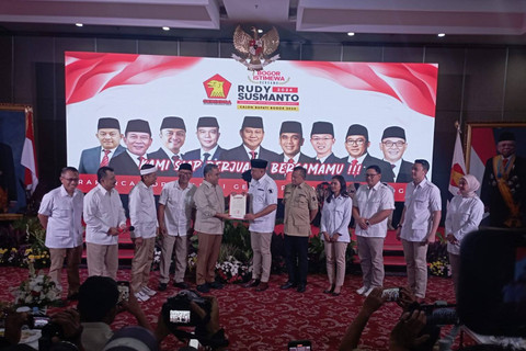 Gerindra usung eks ajudan Prabowo, Rudy Susmanto, dalam Pilkada Kabupaten Bogor. Foto: kumparan
