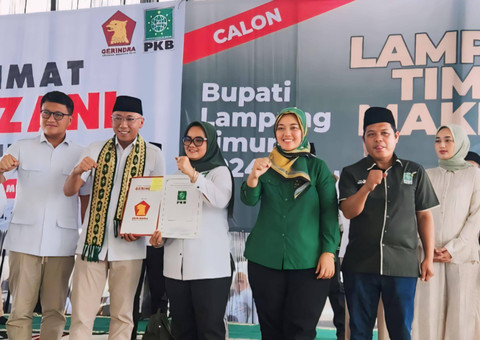 Deklarasi dukungan PKB dan Partai Gerindra untuk Ela Siti Nuryamah sebagai calon Bupati Lampung Timur dan Rahmat Mirzani Djausal sebagai calon Gubernur Lampung | Foto : Ist
