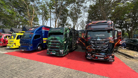 Modifikasi truk Fuso Canter di GIIAS 2024. Foto: Aditya Pratama Niagara/kumparan