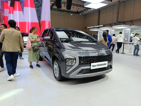 Hyundai New Stargazer yang dipamerkan di GIIAS 2024. Foto: Fitra Andrianto/kumparan