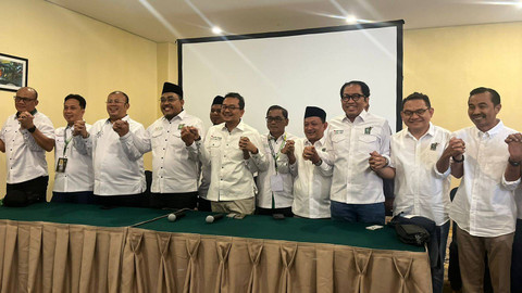 Konferensi pers hasil Mukernas PKB di Hotel Sultan, Senayan, Jakarta, Rabu (24/7). Foto: Haya Syahira/kumparan