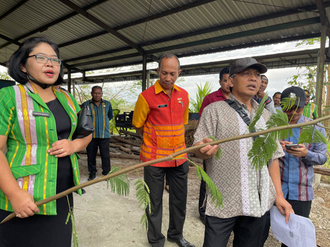 Direktorat Koordinasi dan Supervisi KPK Wilayah V meninjau PLT Biomassa Bodohula yang terbengkalai di Kecamatan Lamboya, Kabupaten Sumba Barat, Nusa Tenggara Timur, Kamis (25/7/2024). Foto: Fadhil Pramudya/kumparan