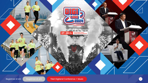 Telkom Digiland 2024 digelar di Plaza Barat GBK dan Tennis Indoor Senayan, Jakarta, pada 27-28 Juli 2024. Foto: Telkom