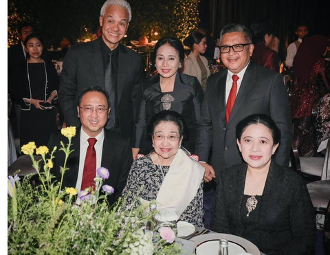 Momen Ganjar Pranowo, Megawati Soekarnoputri, Puan Maharani, hadiri pernikahan Thariq Halilintar Aaliyah Massaid. Foto: Dok. Instagram