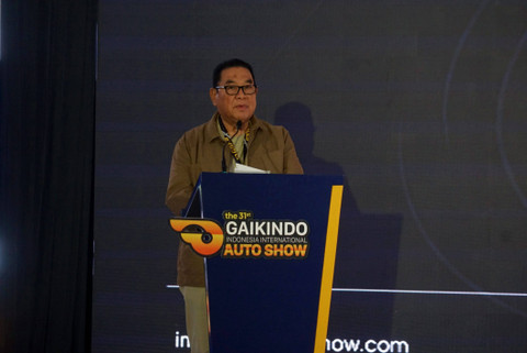 Ketua Penyelenggara Pameran GIIAS Rizwan Alamsjah, saat penutupan GIIAS 2024. Foto: Fitra Andrianto/kumparan
