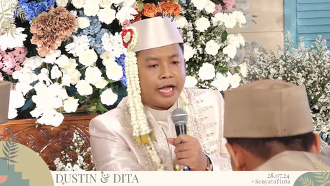 Dustin Tiffany resmi menikah. Foto: YouTube Dustin Tiffani