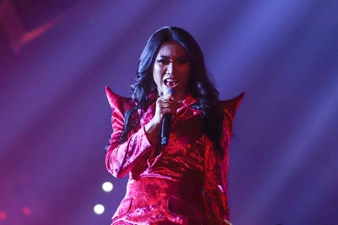 Penyanyi Anggun C. Sasmi tampil dalam konser tunggal bertajuk #enchantingANGGUN di Plenary Hall, Jakarta Convention Center, Jakarta, Minggu (28/7/2024). Foto: Iqbal Firdaus/kumparan