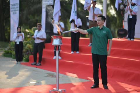 CEO Tanoto Foundation, Benny Lee, saat membuka TSG 2024 di Pangkalan Kerinci, Riau, Minggu (28/7/2024). Foto: Dok. Istimewa