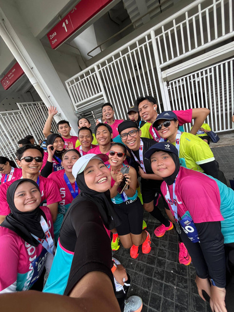 teman kumparan Running Club di GBK. Foto: kumparan
