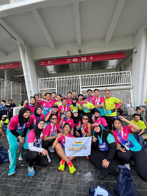 teman kumparan Running Club di GBK. Foto: kumparan