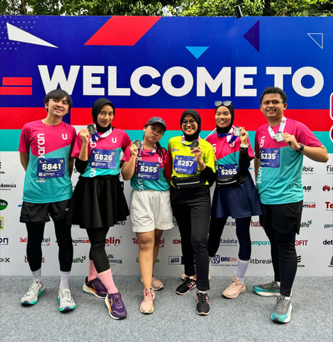 teman kumparan Running Club ikut Digiland Run 2024