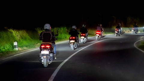 Rangkaian media test ride Tour Boemi Nusantara dengan Yamaha NMax 'Turbo' Jakarta-Yogyakarta. Foto: YIMM