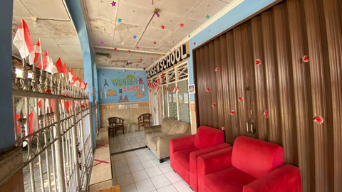 Lokasi penganiayaan balita oleh pemilik daycare di Depok. Daycare tersebut kini tutup, Rabu (31/7/2024). Foto: Dok. kumparan