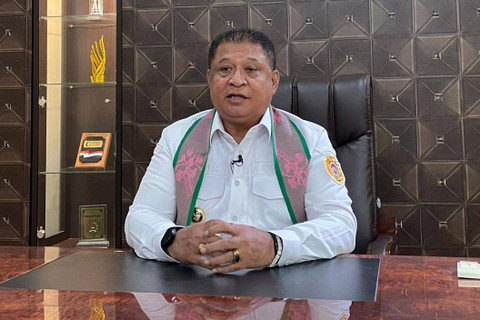 Pj Wali Kota Kupang Fahrensy Funay saat ditemui usai rapat koordinasi penyelesaian aset P3D antara Pemerintah Kabupaten Kupang dengan Pemerintah Kota Kupang, di Kantor Wali Kota Kupang, Nusa Tenggara Timur (NTT), Rabu (31/7/2024). Foto: Fadhil Pramudya/kumparan