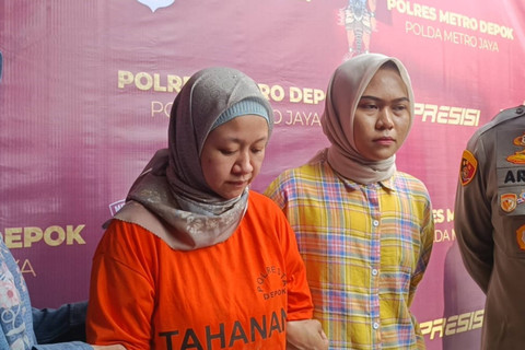 Konferensi pers penganiayaan anak di daycare Wansen School dipimpin oleh Kapolres Depok Kombes Pol Arya Perdana, Depok, Kamis (1/8/2024).  Foto: Thomas Bosco/kumparan
