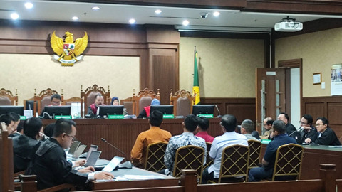 Sidang lanjutan Hakim Agung Gazalba Saleh di Pengadilan Tipikor Jakarta, Senin (5/8/2024). Foto: Jonathan Devin/kumparan