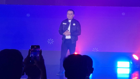 Nugroho, Direktur Utama Telkomsel, di acara Media Gathering Telkomsel 2024. Foto: Muhammad Fikrie/kumparan