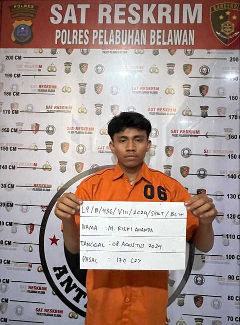 Tampang para pelaku penembakan terhadap Riski Pohan di Medan Belawan. Foto: Dok. Polres Pelabuhan Belawan