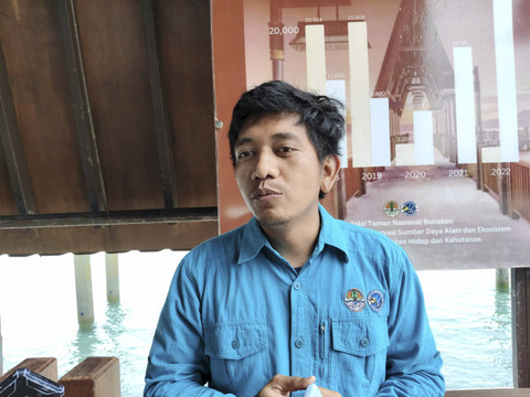 Pengendali Ekosistem Ahli Balai Taman Nasional Bunaken, Adi Tri Utomo. Foto: Arfiansyah Panji Purnandaru/kumparan