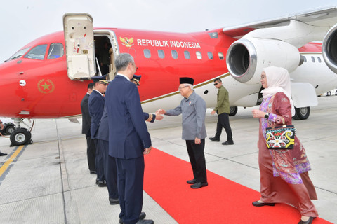 Wapres Ma'ruf Amin menghadiri groundbreaking Istana Wakil Presiden IKN. Foto: BPMI Setwapres