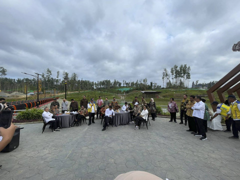 Para Menteri Kabinet Indonesia Maju di IKN Jelang Sidang Kabinet. Foto: Dok. Istimewa