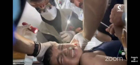 Tim MER-C Tiba di Gaza Utara, Live Report Kondisi dan Situasi Terkini dari RS Indonesia. Jakarta, Senin (12/8/2024).  Foto: YouTube/ MER-C Indonesia